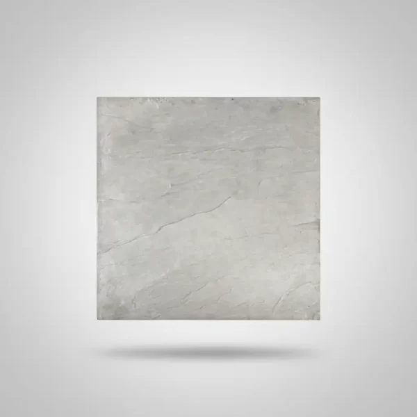 Piso Laja Gris de hormigón, placas con textura tipo piedra laja para interiores y exteriores
